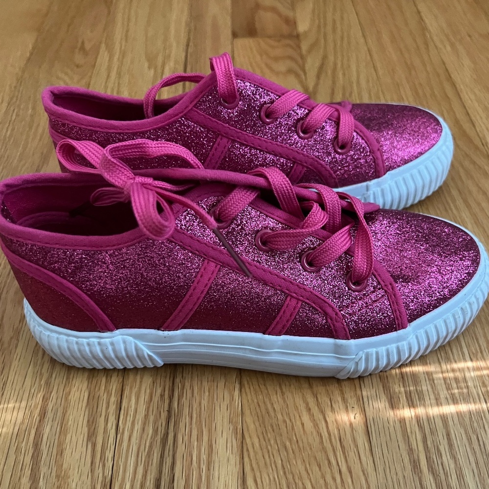 - Tommy Bahama Girls Kids Shoes Sneakers Glitter Fuchsia Lace Up